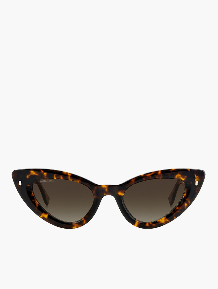 MyRunway Shop Dsquared Havana Cat Eye Sunglasses for Women from